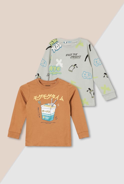 Boys Printed T-shirt - Pack of 2