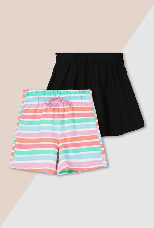 Girls Assorted Shorts - Pack of 2