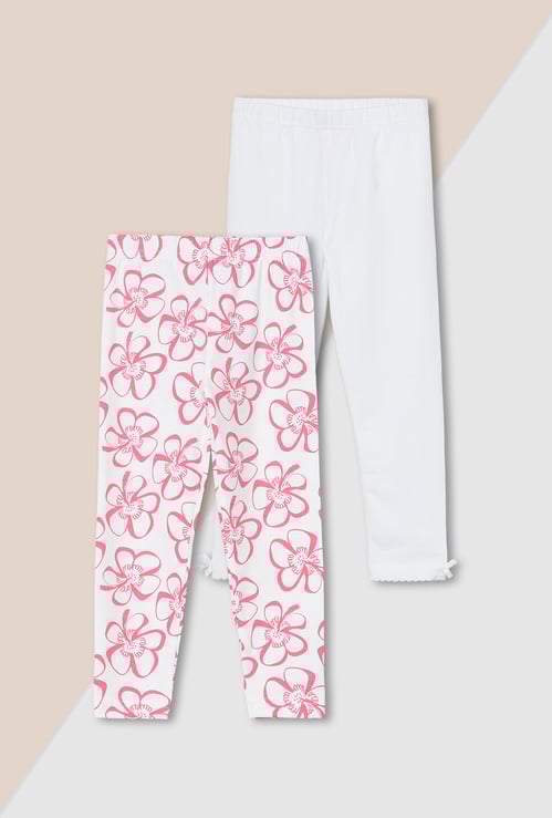 Girls Assorted Leggings - Pack of 2