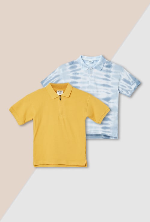 Boys Assorted Polo T-shirt - Pack of 2
