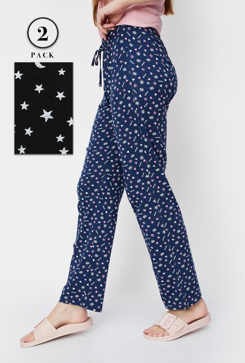 Women Printed Pyjamas - Pack of 2
