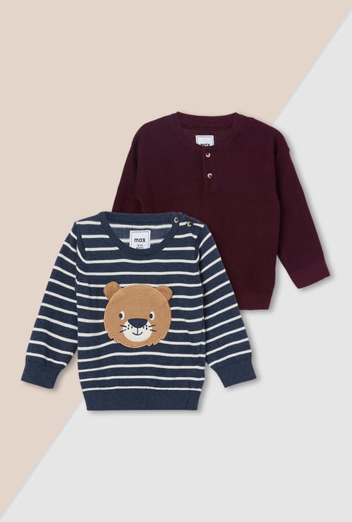 Boys Assorted Sweaters - Pack of 2