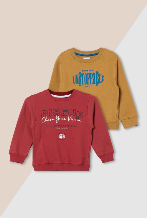 Boys Printed Sweatshirt - Pack of 2