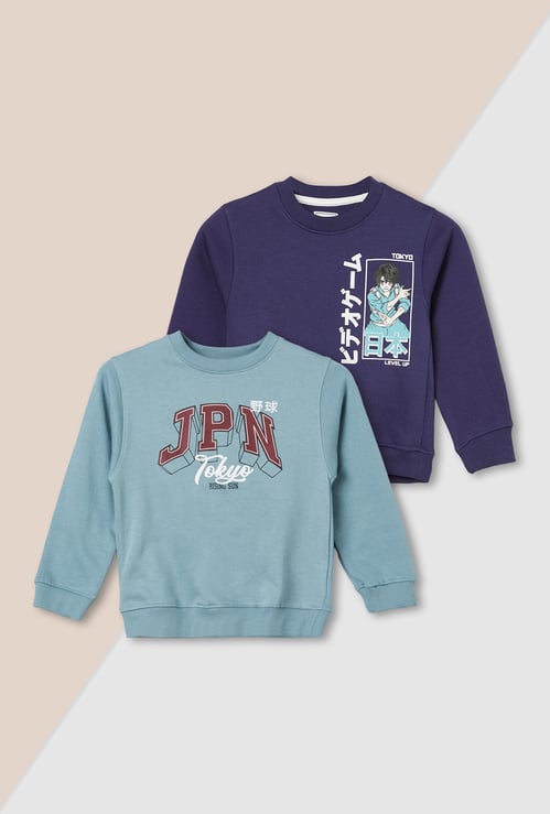 Boys Printed Sweatshirt - Pack of 2