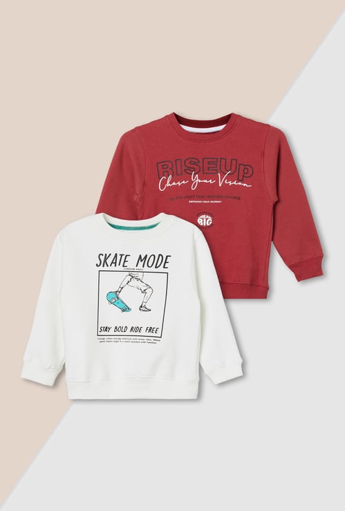 Boys Printed Sweatshirt - Pack of 2