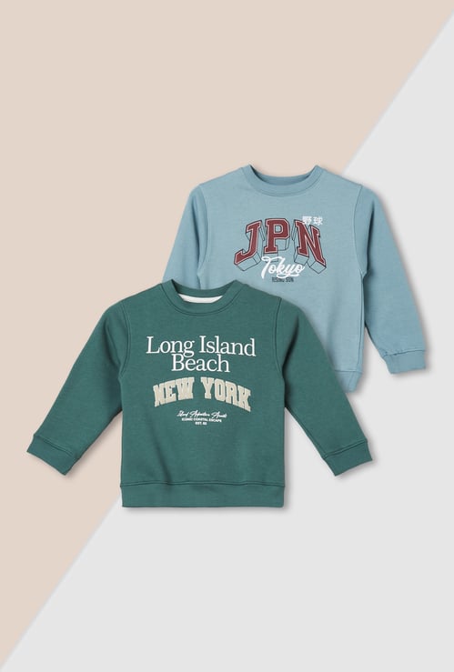 Boys Printed Sweatshirt - Pack of 2