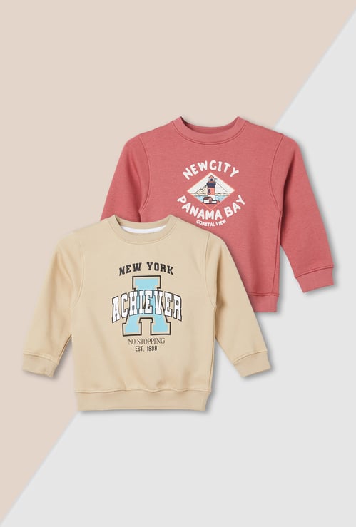 Boys Printed Sweatshirt - Pack of 2