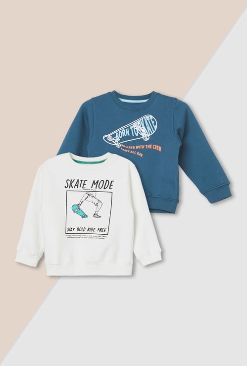 Boys Printed Sweatshirt - Pack of 2