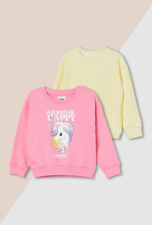 Girls Knit Sweatshirt - Pack of 2
