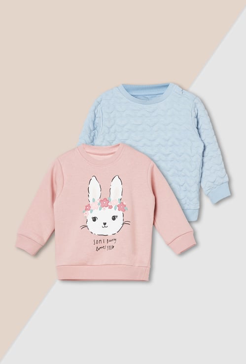 Girls Assorted Sweatshirt - Pack of 2