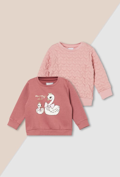 Girls Assorted Sweatshirt - Pack of 2