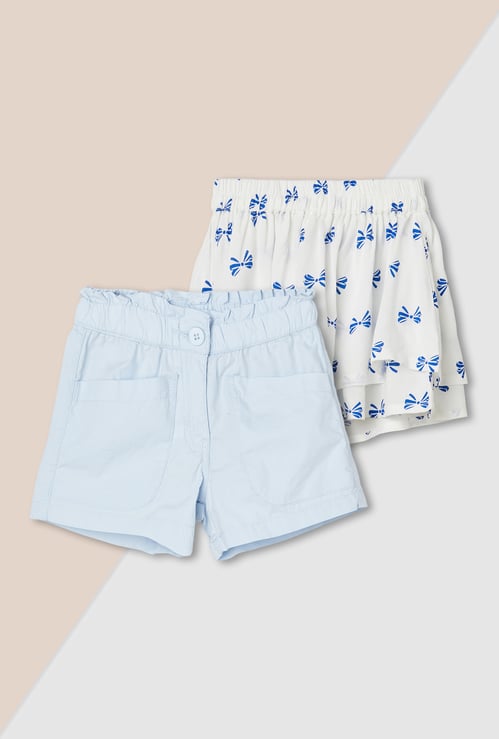 Girls Assorted Shorts - Pack of 2
