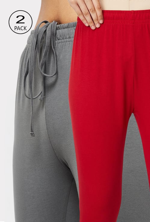 Women Solid Churidars - Pack of 2