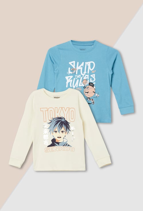 Boys Printed T-shirt - Pack of 2