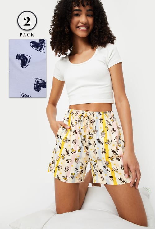 Women Printed Shorts - Pack of 2