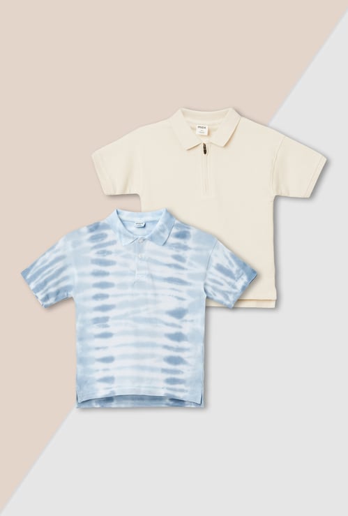 Boys Assorted Polo T-shirt - Pack of 2