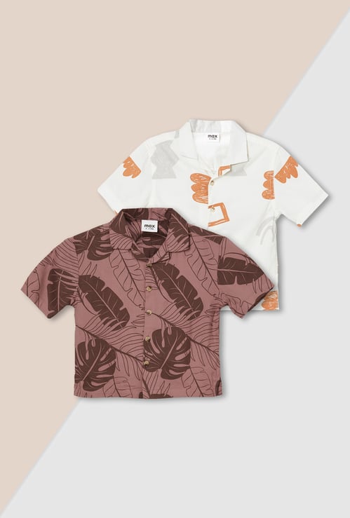 Boys Printed Shirt - Pack of 2