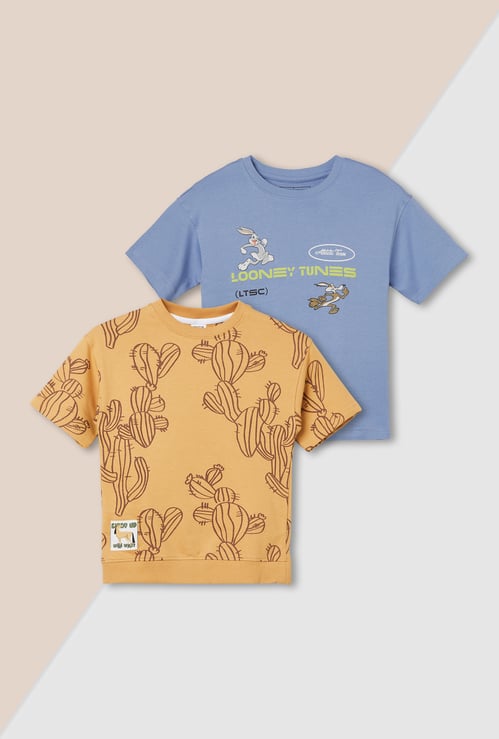 Boys Printed T-shirt - Pack of 2