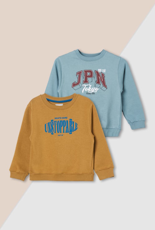 Boys Printed Sweatshirt - Pack of 2