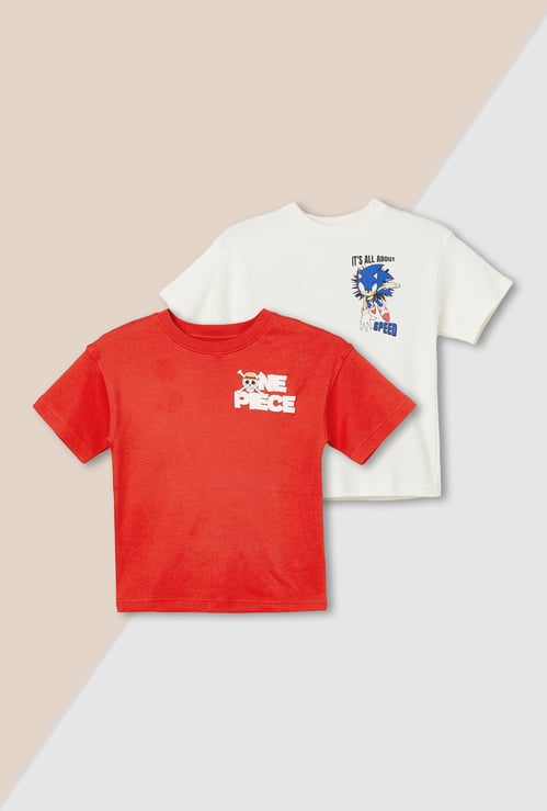 Boys Character Print T-shirt - Pack of 2