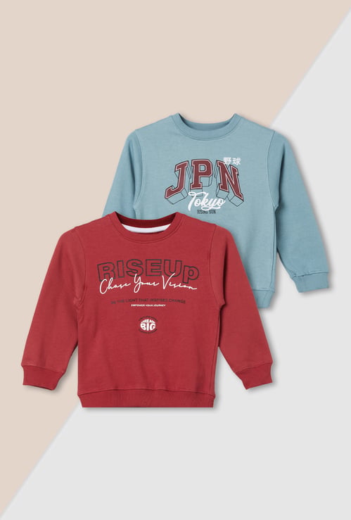 Boys Printed Sweatshirt - Pack of 2