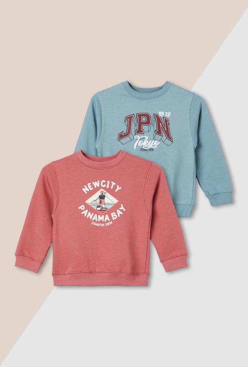 Boys Printed Sweatshirt - Pack of 2