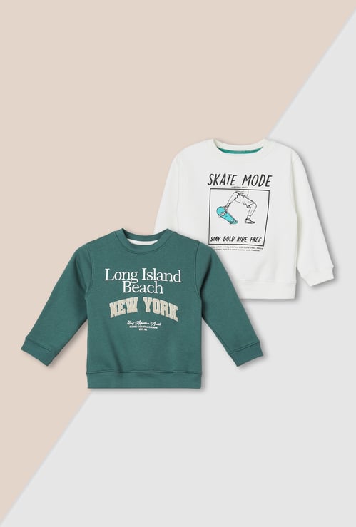 Boys Printed Sweatshirt - Pack of 2