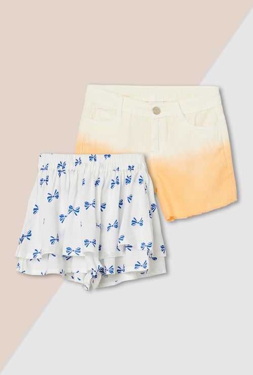Girls Assorted Shorts - Pack of 2