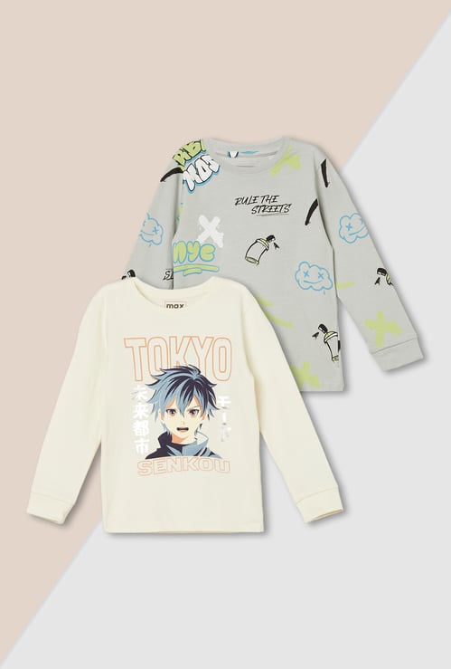 Boys Printed T-shirt - Pack of 2
