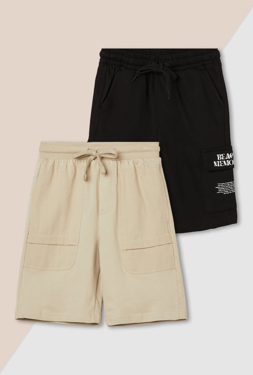 Boys Assorted Shorts - Pack of 2