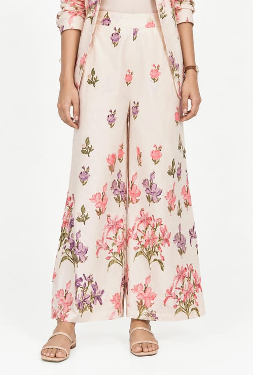 Women Floral Print Harem Pants