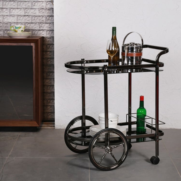 Notica Serving Trolley - Silver