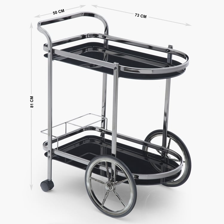 Notica Serving Trolley - Silver