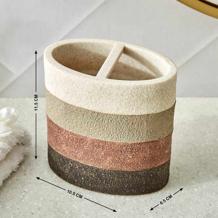 Hudson Polyresin Tooth Brush Holder