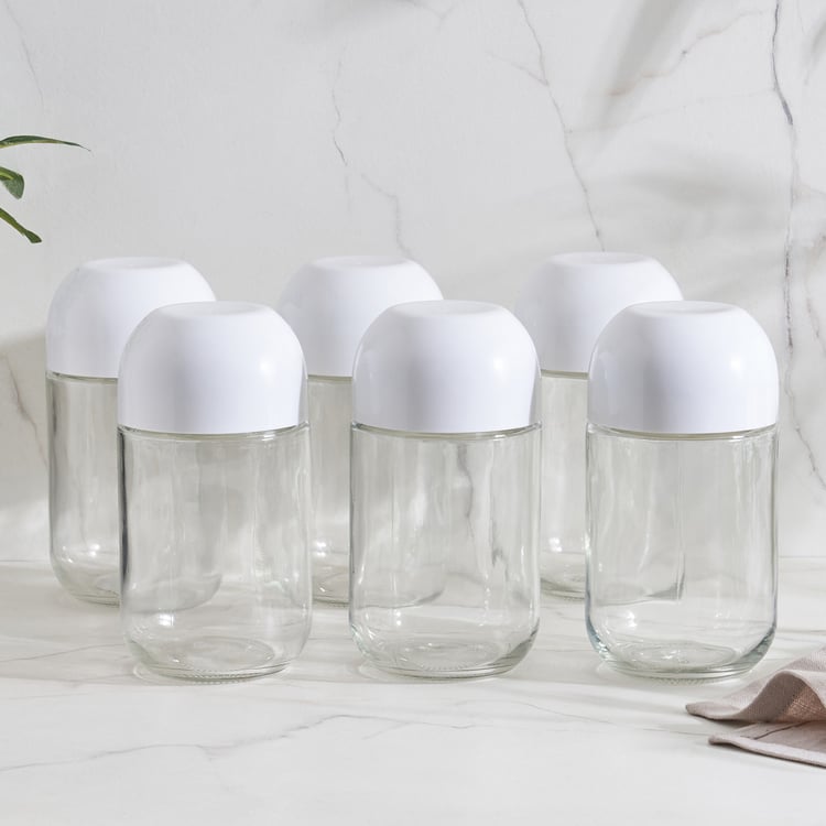 Regal Set of 6 Glass Storage Jars - 600ml
