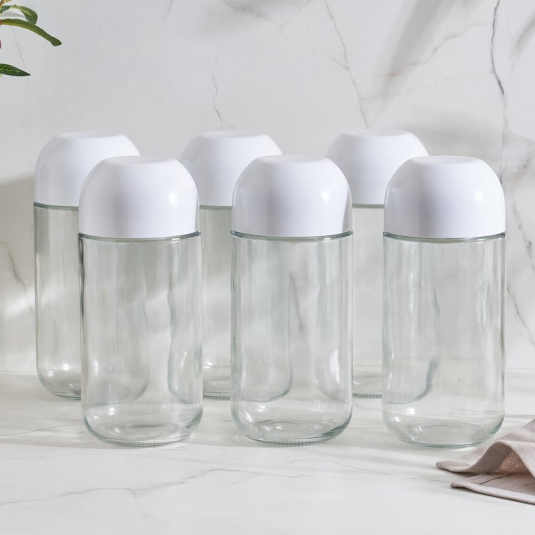 Regal Set of 6 Glass Storage Jars - 800ml