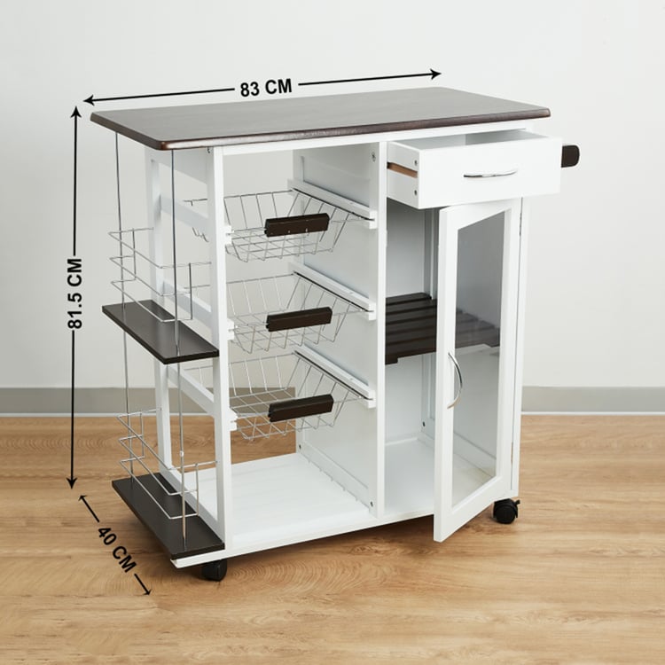 Tranzit 3-Tier Kitchen Trolley