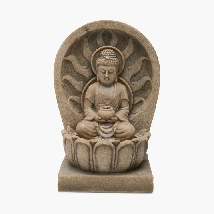 Alpine Polyresin Buddha Fountain - 24x18.5x35.5cm