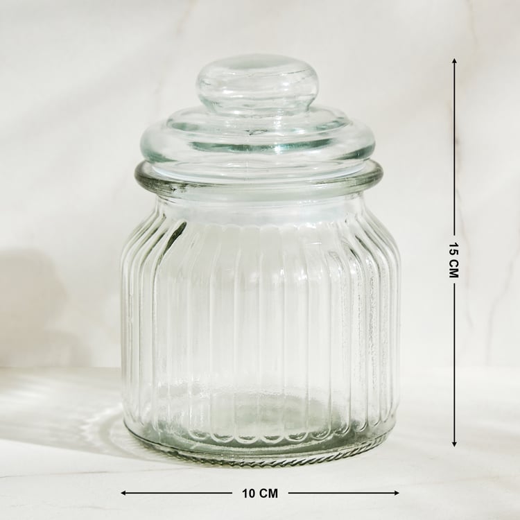 Marley Mimosa Set of 6 Glass Storage Jar - 650ml