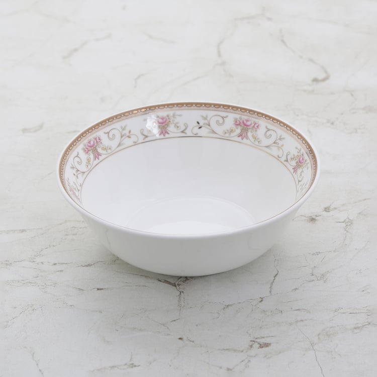 Altius Casablanca Bone China Printed Cereal Bowl - 450ml