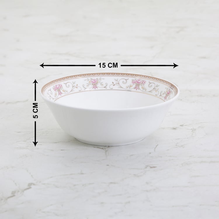 Altius Casablanca Bone China Printed Cereal Bowl - 450ml