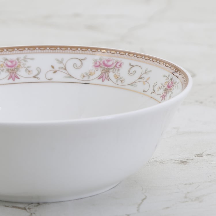 Altius Casablanca Bone China Printed Cereal Bowl - 450ml