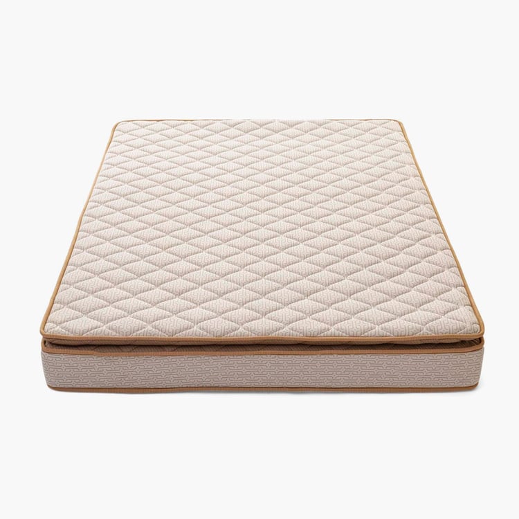 Restomax Pro 6+1 Inch Bonnel Spring Teen Mattress with Pillow Top, 120x195cm - Beige
