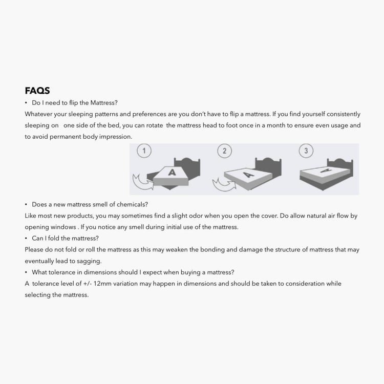 Restomax Pro 6+2 Inch Bonnel Spring Memory Foam Teen Mattress with Box Top, 120x195cm - Beige