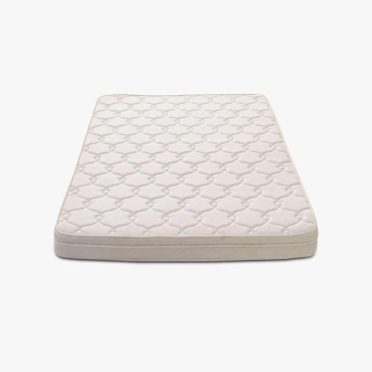 Restofit Ultima 4+2-Inches Orthopaedic Queen Mattress with HR Foam, 150x195cm - White