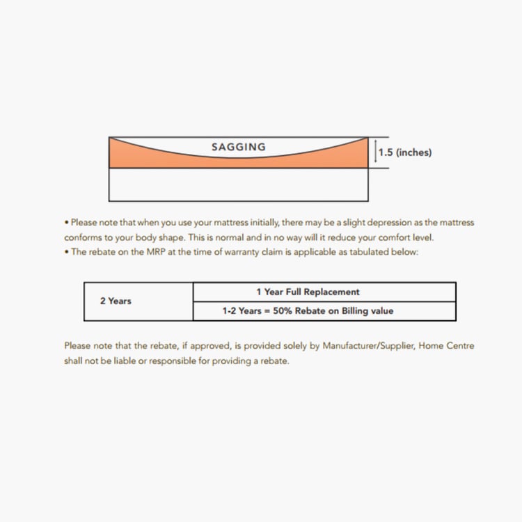 Restomax Executive 5-Inches Coir Teen Mattress, 120x195cm - White