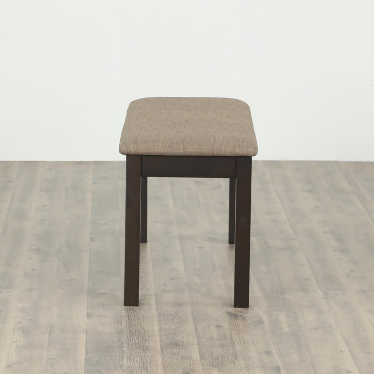 Helios Diana Fabric Small Dining Bench - Brown