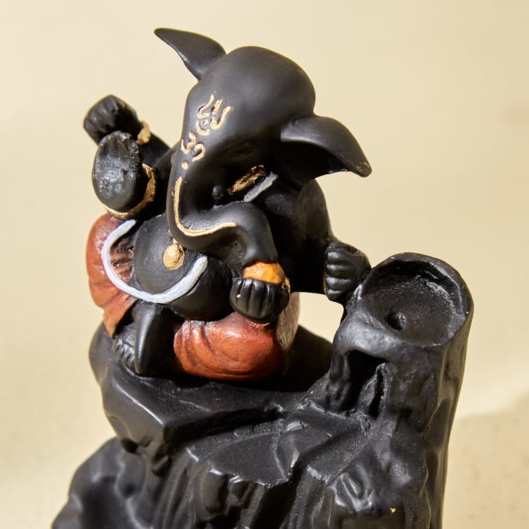 Corsica Harmony Polyresin Ganesha Figurine with Incense Burner