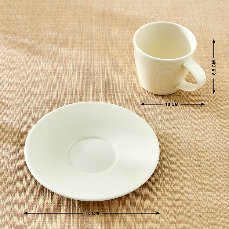 Marshmallow Porcelain Cup and Saucer - 180ml