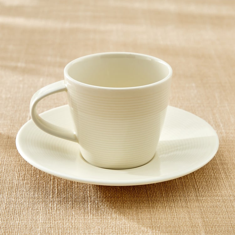 Marshmallow Porcelain Cup and Saucer - 180ml